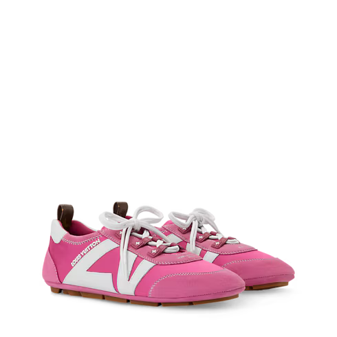 Women's LV Sneakerina Pink Technical Satin Sneaker 1AJJXG