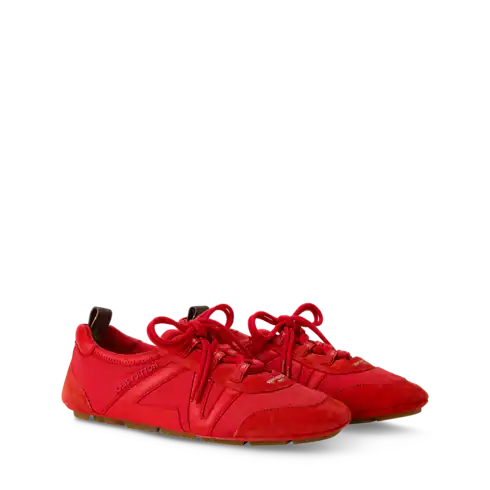 Women's LV Sneakerina Black Technical Nylon Sneaker 1AJMDP