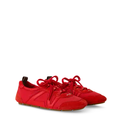 Women's LV Sneakerina Black Technical Nylon Sneaker 1AJMDP