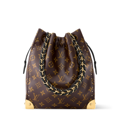 Women's Noé Trunk Tan Calfskin Leather Bucket Bag M29131