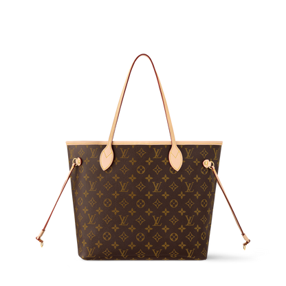 Women's Neverfull MM Tote Monogram Canvas Cherry