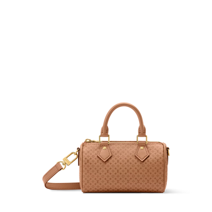 Women's Nano Speedy Minigram Light Bliss Calfskin Nano Bag