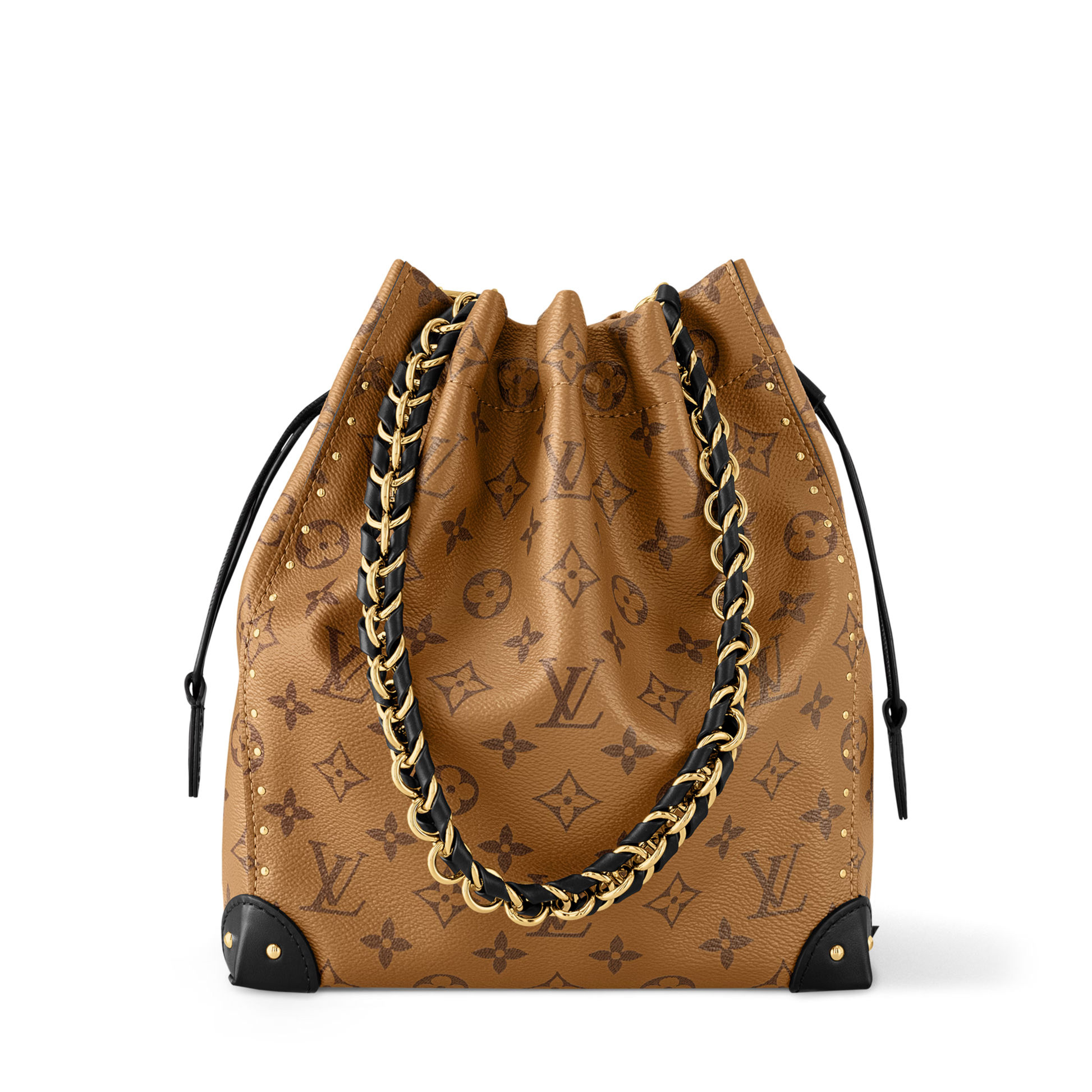 Women's Noé Trunk Tan Calfskin Leather Bucket Bag M29131