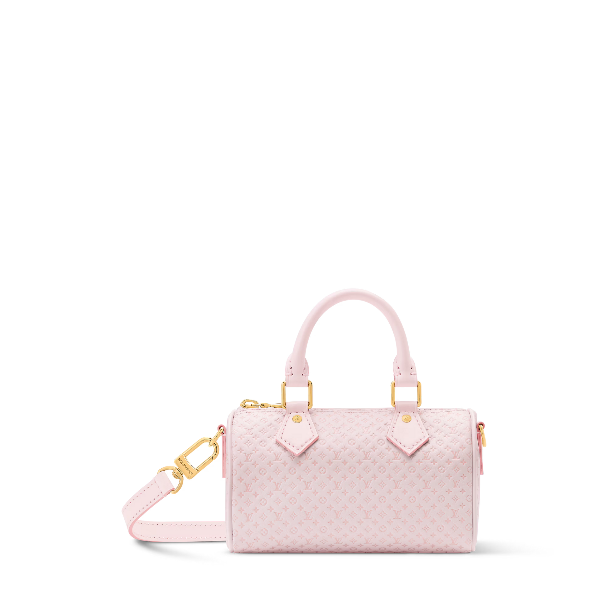 Women's Nano Speedy Minigram Light Bliss Calfskin Nano Bag