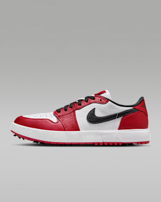 Jordan Air Jordan 1 Low G Spiked Golf Shoes Varsity Red Black
