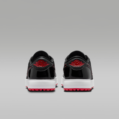 Jordan Air 1 Low G Spiked Men's Golf Shoes Black White Varsity Red
