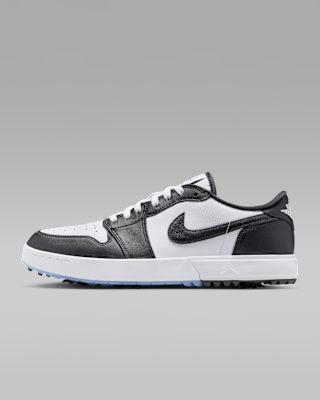 Jordan Air 1 Low G Spiked Men's Golf Shoes White White Black