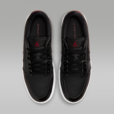 Jordan Air 1 Low G Spiked Men's Golf Shoes Black White Varsity Red