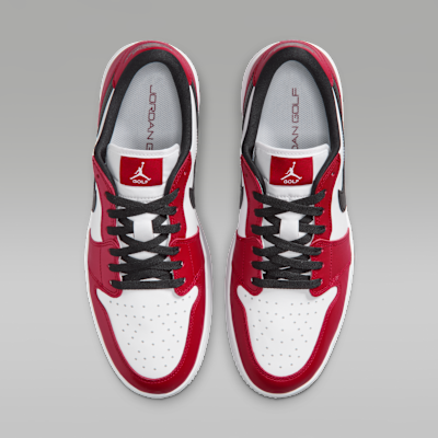 Jordan Air Jordan 1 Low G Spiked Golf Shoes Varsity Red Black