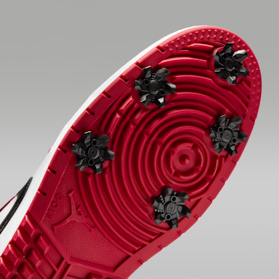 Jordan Air Jordan 1 Low G Spiked Golf Shoes Varsity Red Black