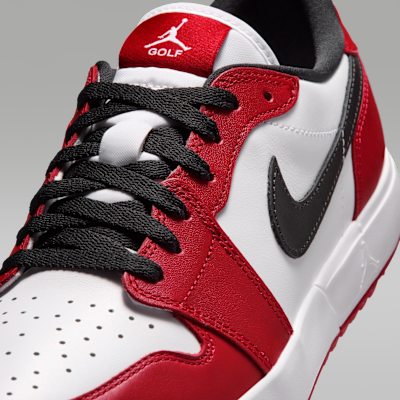 Jordan Air Jordan 1 Low G Spiked Golf Shoes Varsity Red Black