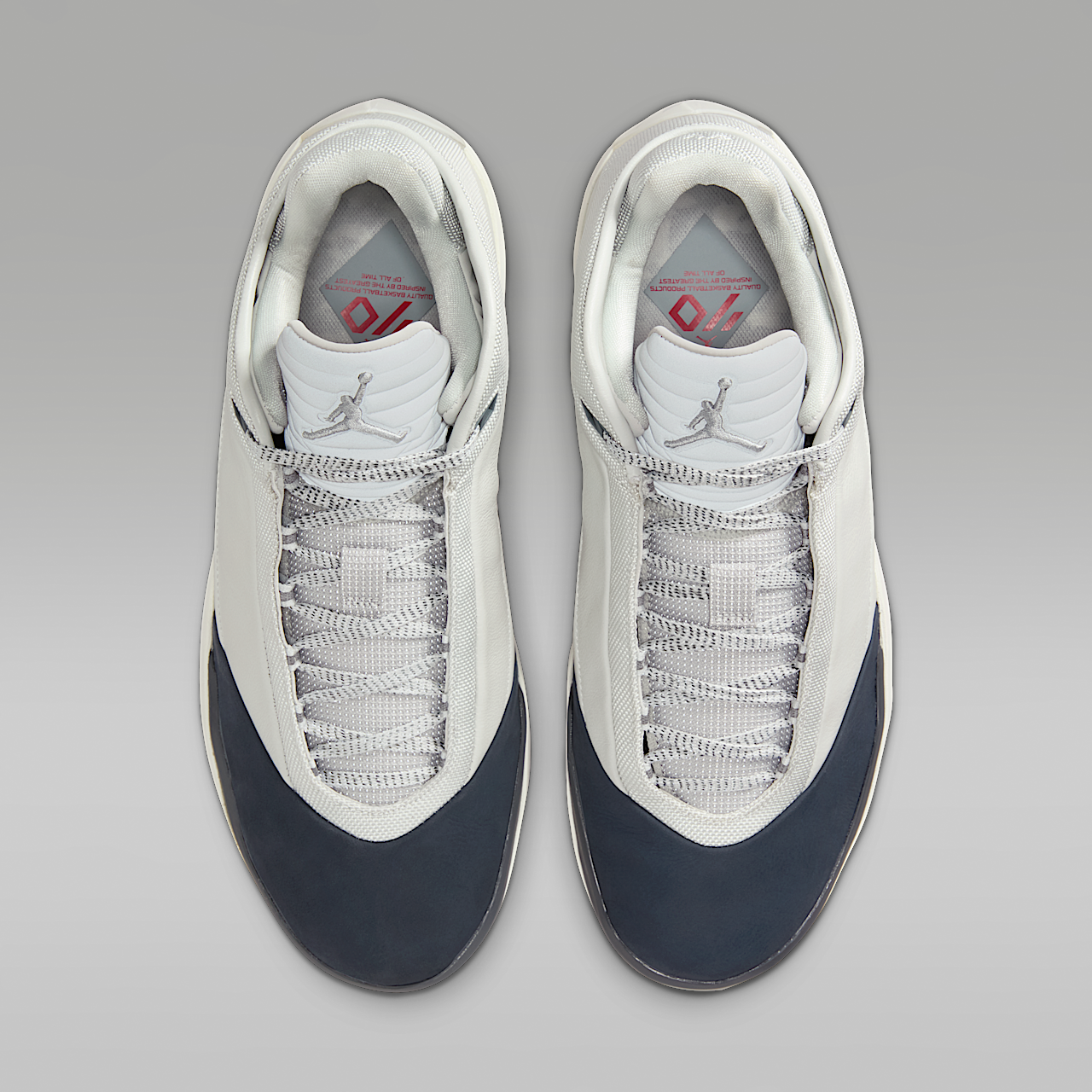 40 "Wolf Grey" Basketball Shoes - Responsive Cushioning And Enhanced Traction