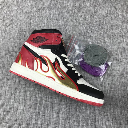 Air Jordan 1 Fire Bred Black Toe Limited AJ1