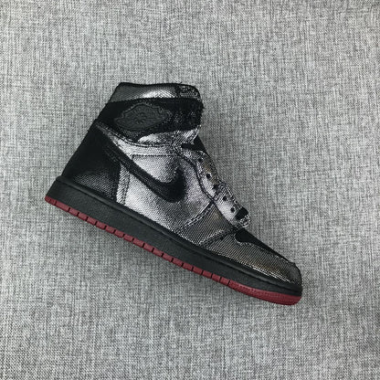 Air Jordan 1 Mid Modern Black Silver AJ1