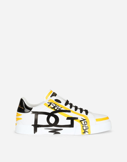 Portofino Limited Edition Men's Sneakers Calfskin Leather Multicolor