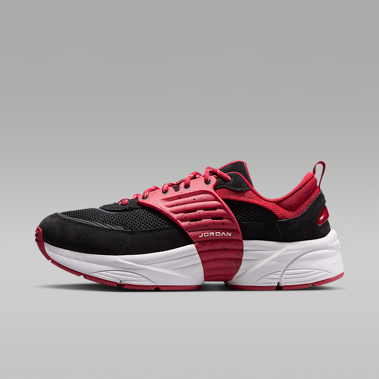 Trunner O/S Men's Shoes Breathable Mesh Black/White/Varsity Red