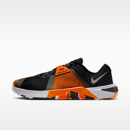 Metcon 10 Men's Workout Shoes Black Safety Orange Wolf Grey