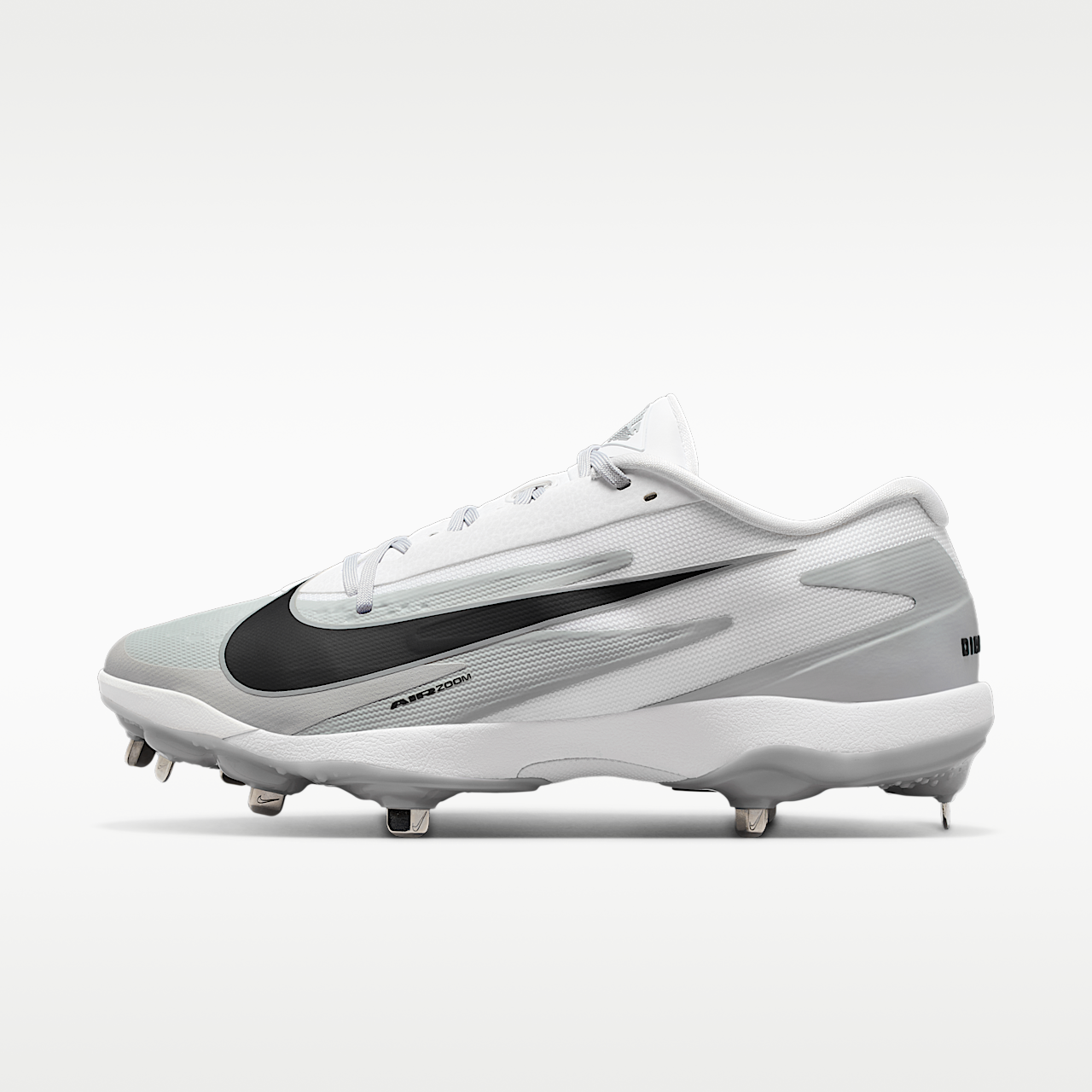 Diamond Standout MTL Baseball Cleats Wolf Grey White Black