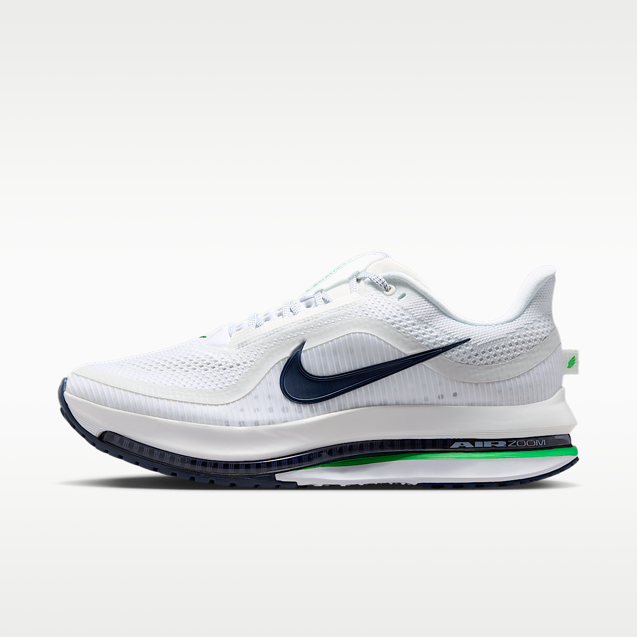 Pegasus Premium Men's Road Running Shoes White/Midnight Navy/Green Spark