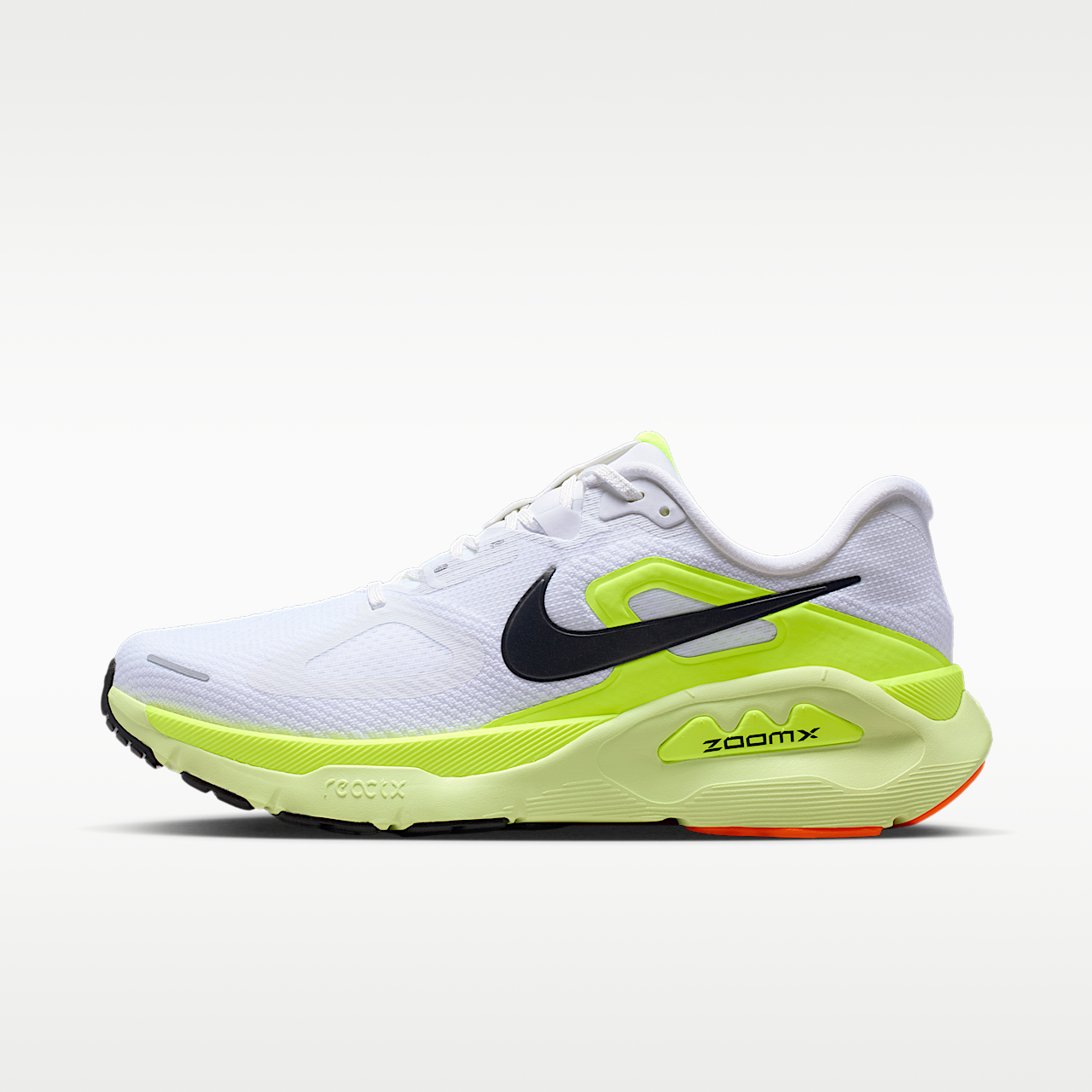 Structure Plus Men's Road Running Shoes White/Pure Platinum/Volt/Black