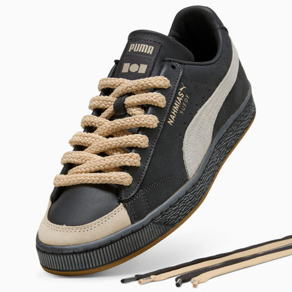 Suede Vintage Black Sneakers
