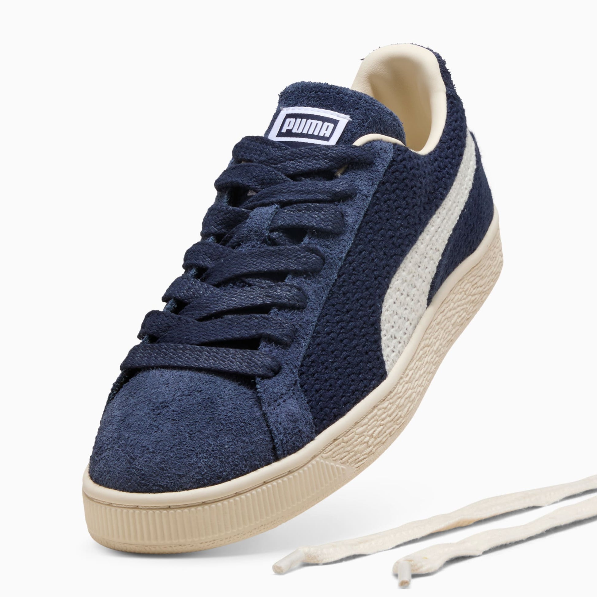 Suede Crochet Sneakers
