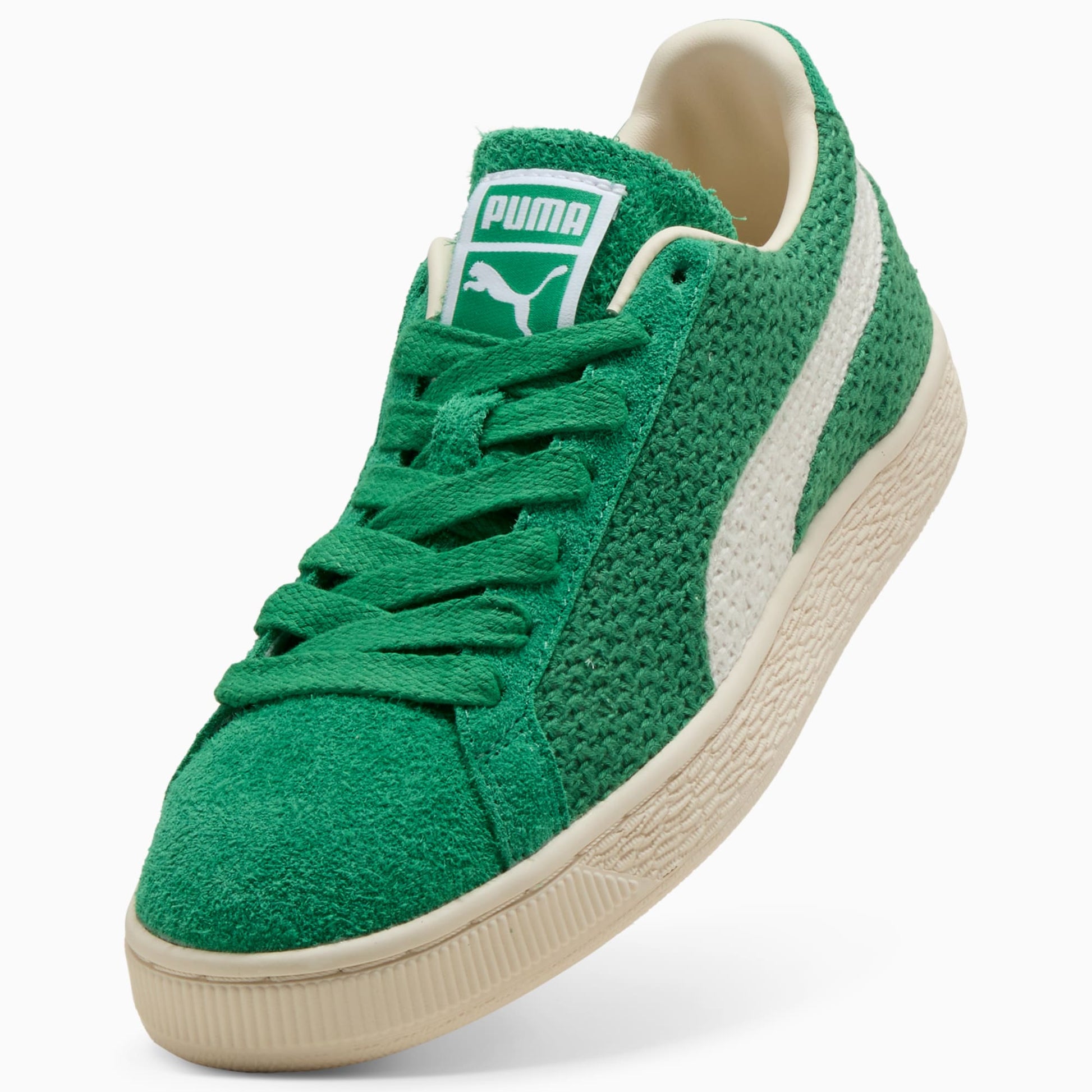 Suede Crochet Sneakers