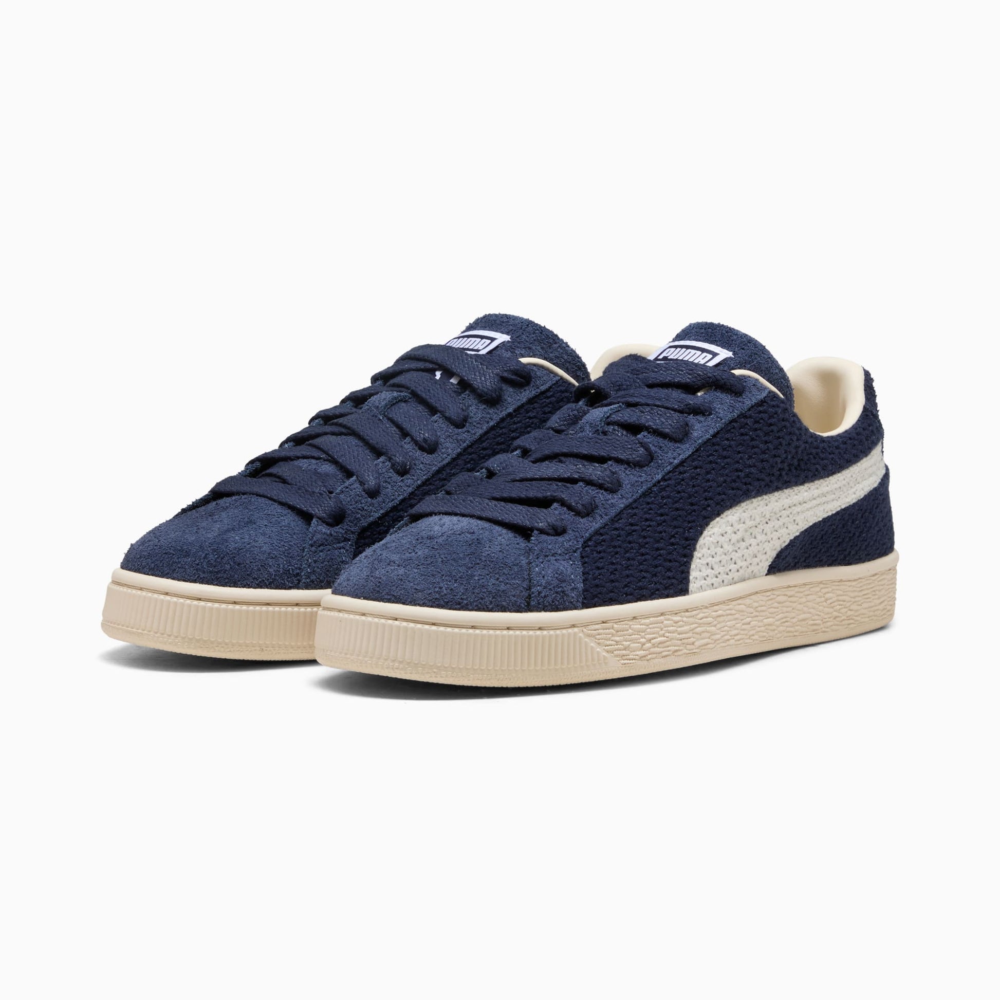 Suede Crochet Sneakers
