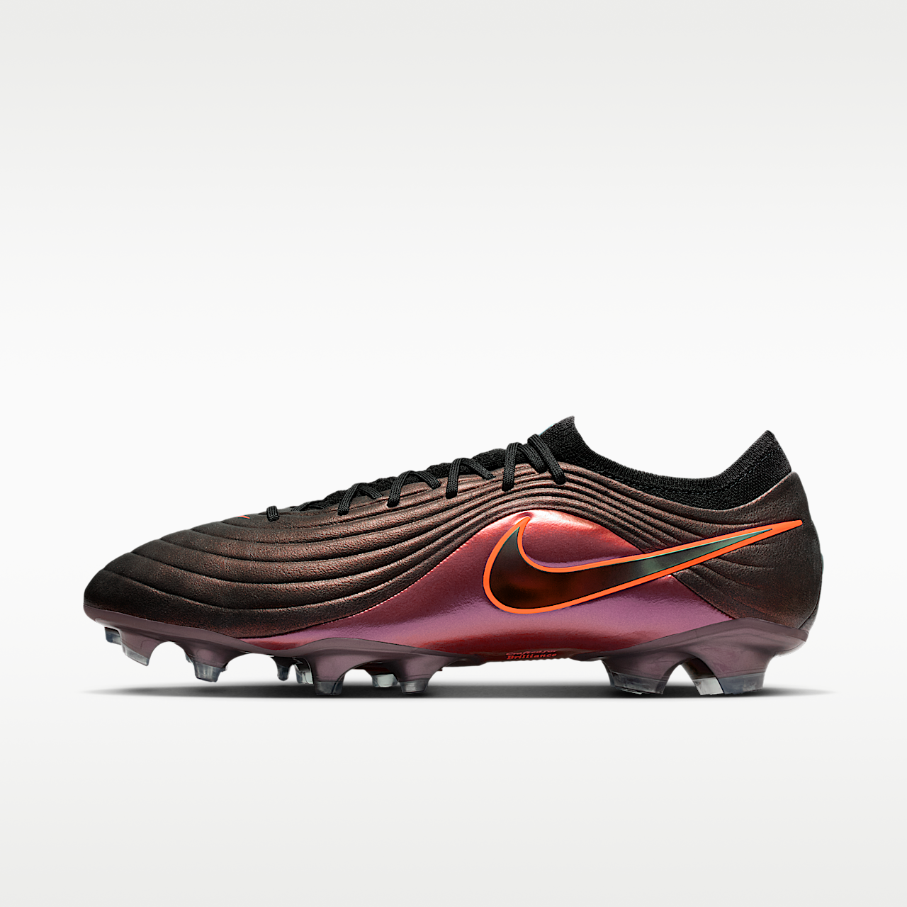 Tiempo Maestro Elite LV8 Firm-Ground Soccer Cleats Black/Hyper Crimson/Laser Orange