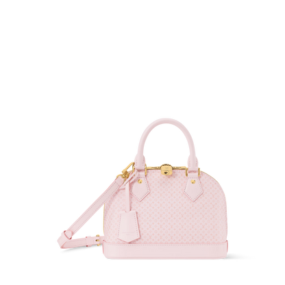 Women's Alma BB Minigram Hazelnut Calfskin Handbag