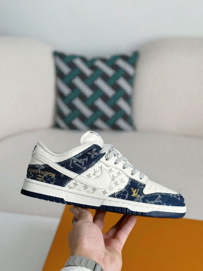 Louis Vuitton x Nike Air Jordan 1 Low "Monogram Denim" (Custom)