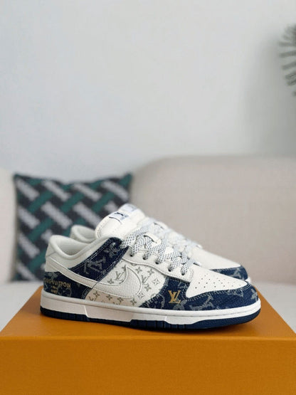 Louis Vuitton x Nike Air Jordan 1 Low "Monogram Denim" (Custom)