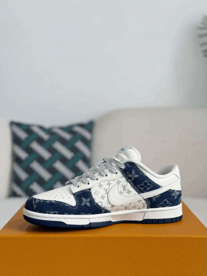 Louis Vuitton x Nike Air Jordan 1 Low "Monogram Denim" (Custom)