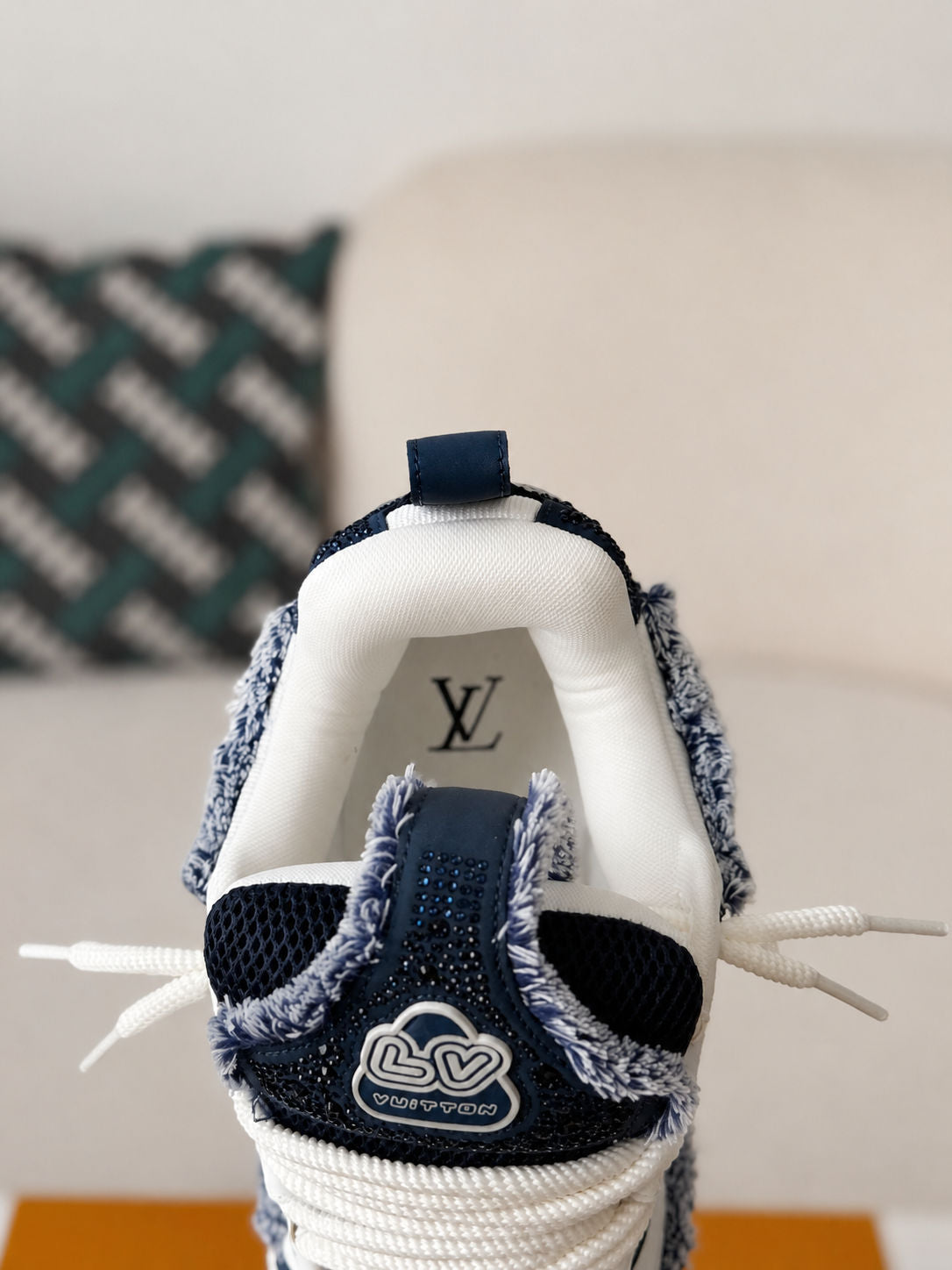 LV Skate Sneaker Marine White