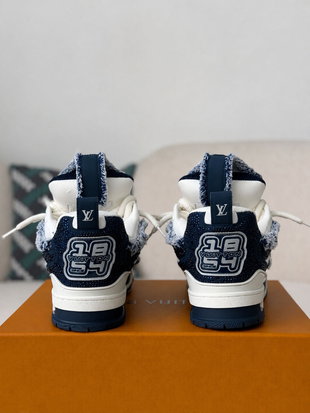 LV Skate Sneaker Marine White