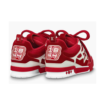 LV Skate Sneaker Red White