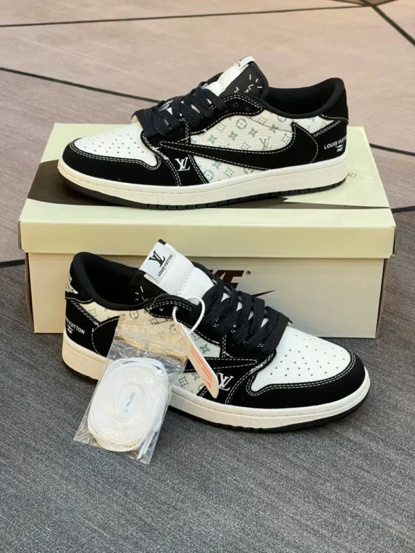 Louis Vuitton x Nike Air Jordan 1 Low "Panda Monogram"
