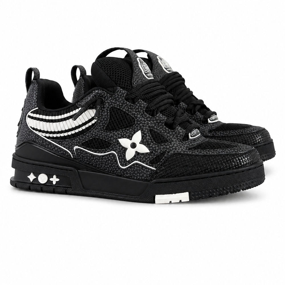 LV Skate Sneaker Black Crystal