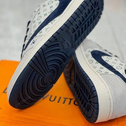 Louis Vuitton x Nike Air Jordan 1 Low "Tricolor Monogram" (Custom)