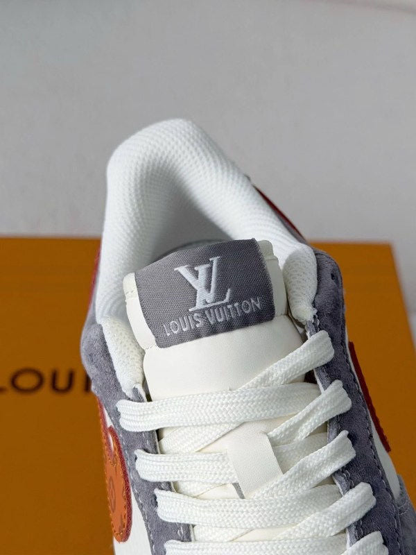 LV x Nike Air Force 1 Low "Grey Monogram Orange Swoosh"