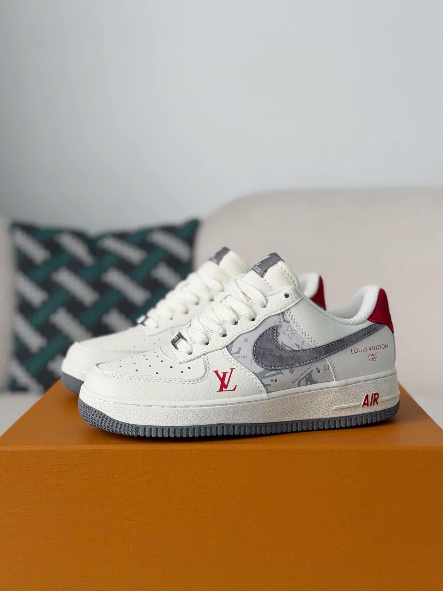 LV x Nike Air Force 1 Low "White Monogram"