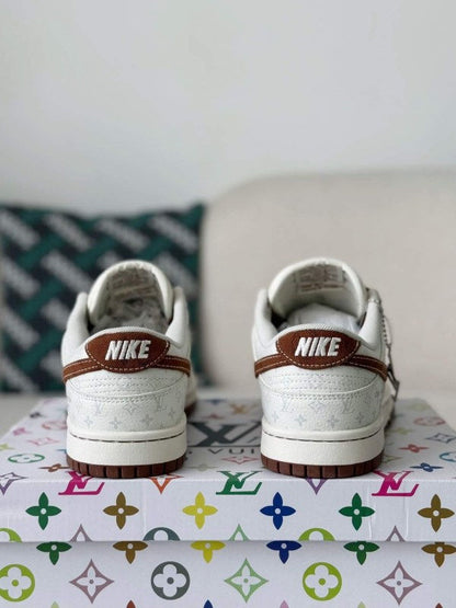 LV x Nike SB Dunk Low Brown/White Monogram Edition