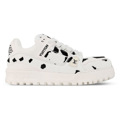 LV Trainer Maxi White Black Animal Print