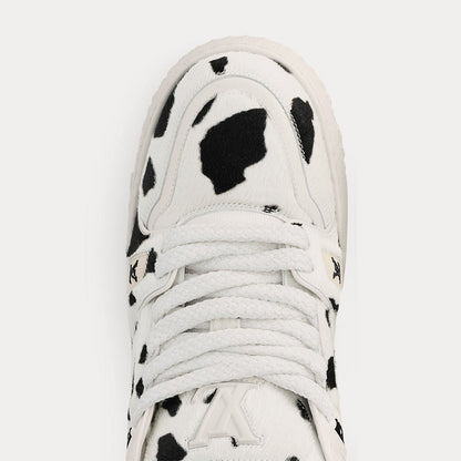 LV Trainer Maxi White Black Animal Print