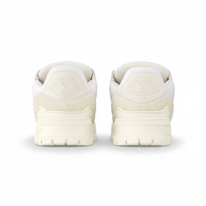 LV Maxi Trainers with Swarovski Crystals White
