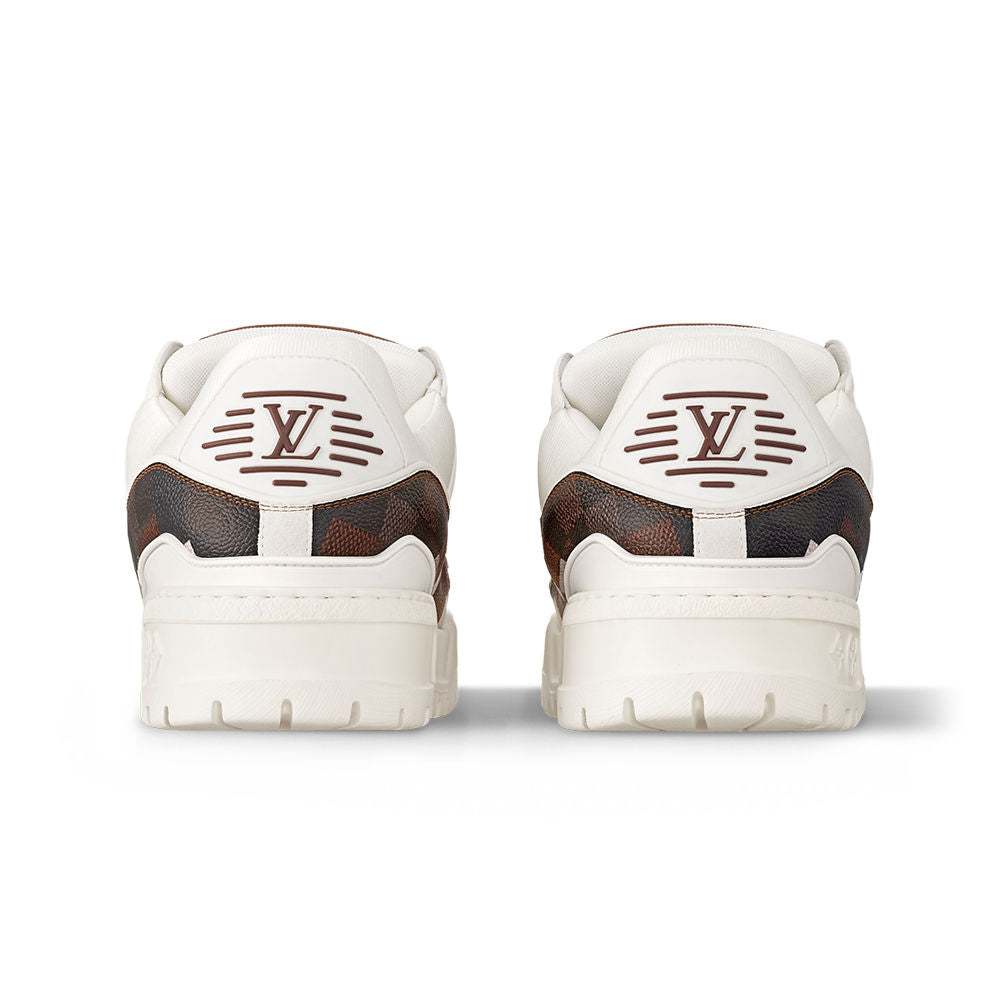 Louis Vuitton - LV Maxi Trainer Damoflage-Printed Calf Leather White / Brown
