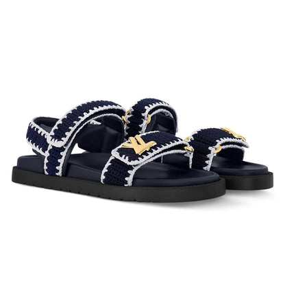 LV Sunset Comfort Sandals 'Blue/White'