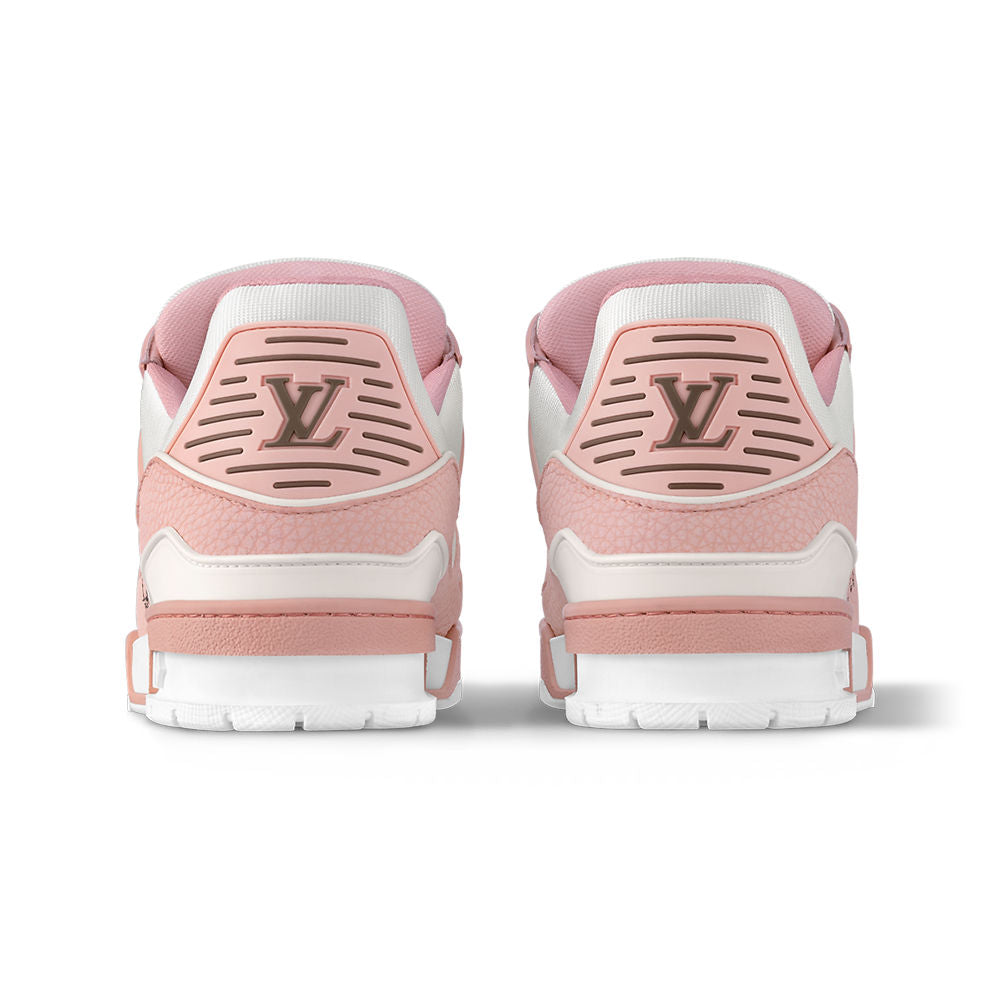 LV Trainers Nubuck & Grained Calf Leather Pink