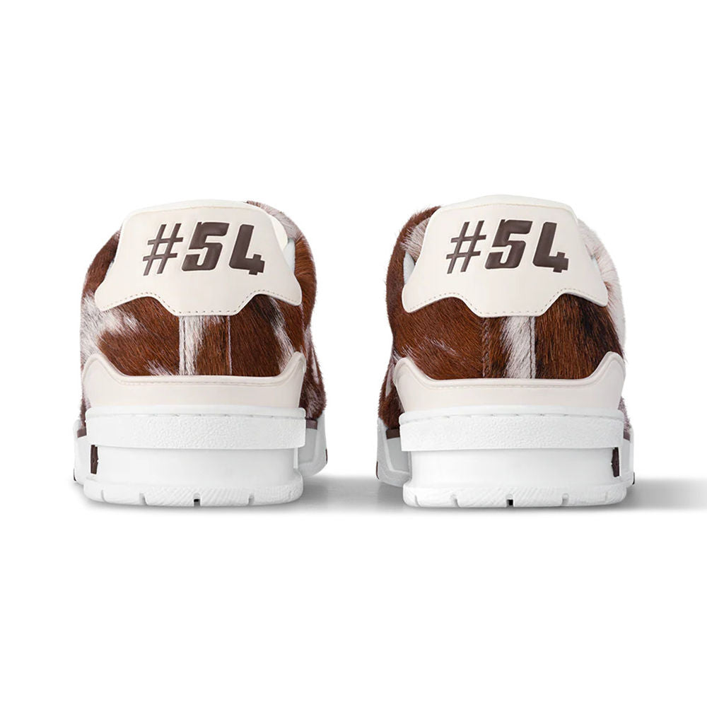 LV Trainers Pony-Style Calf Leather Brown