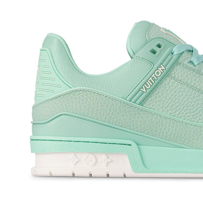 LV Trainer Grained Calf Leather Pastel Green